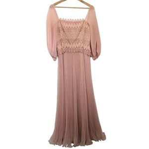 70's Accordion Pleated Maxi Dress